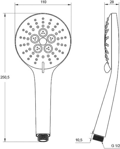 Душевая лейка IDDIS 0703F00i18 фото 9