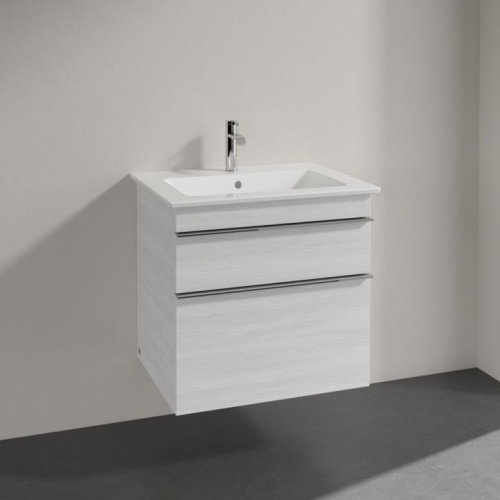 Мебель для ванной Villeroy & Boch Venticello 60 white wood, с ручками хром фото 2