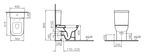 Унитаз-компакт VitrA S20 9819B003-7202 с микролифтом фото 4