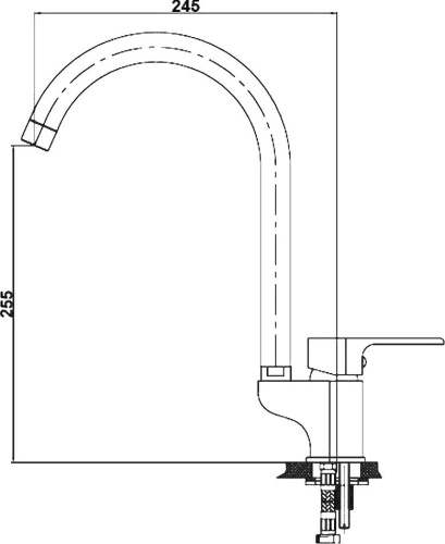 7 140 руб. Смеситель GPD Atros MTE65 для кухонной мойки фото 3 Смеситель GPD Atros MTE65 для кухонной мойки фото 3
