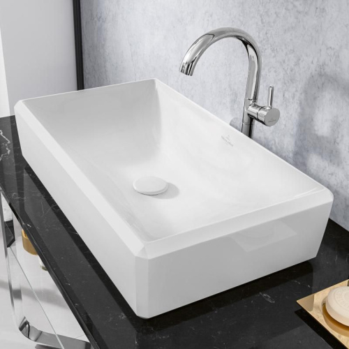 Раковина Villeroy & Boch Antheus 4A1065R1 alpin, ceramicplus, без перелива фото 10