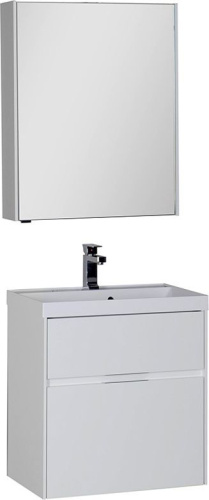 Мебель для ванной Aquanet Латина 60 2 ящика белая фото 7