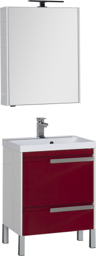 Мебель для ванной Aquanet Тиволи 60 бордо