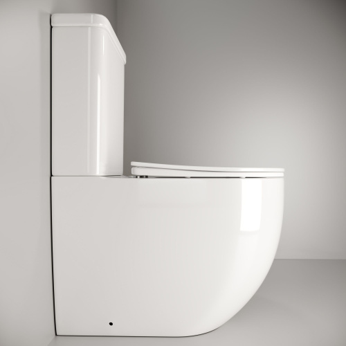 Унитаз-компакт Ceramica Nova Mia CN1801 с микролифтом, безободковый фото 2