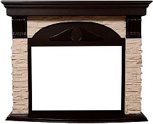 Портал Firelight Torre 30S камень слоновая кость, шпон венге