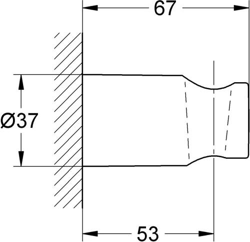 Настенный держатель Grohe Rainshower 27056000 фото 3
