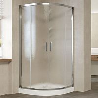 Душевой уголок Vegas Glass ZS 120 08 02 профиль глянцевый хром, стекло шиншилла