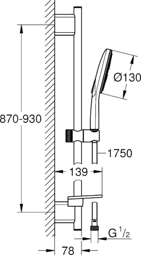 22 010 руб. Душевой гарнитур Grohe Rainshower SmartActive 26578LS0 белая луна фото 2 Душевой гарнитур Grohe Rainshower SmartActive 26578LS0 белая луна фото 2