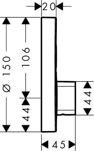 Смеситель Hansgrohe ShowerSelect S 15748000 для душа фото 5