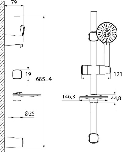 Душевой гарнитур IDDIS Pond PON5F00i16 фото 2