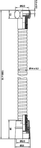 Душевой шланг IDDIS 030S15Bi19 150 см фото 3