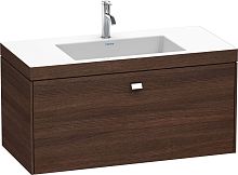 Тумба с раковиной Duravit Brioso 100 каштан темный