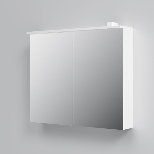 Зеркало-шкаф AM.PM Spirit V2.0 80 с LED-подсветкой, белый глянец фото 5