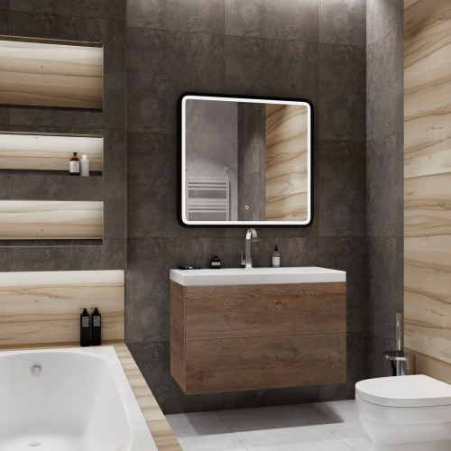 Мебель для ванной Art&Max Verona-Push 80 дуб баррик