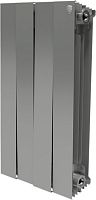 Радиатор биметаллический Royal Thermo Piano Forte 500 silver satin 4 секции, серебро