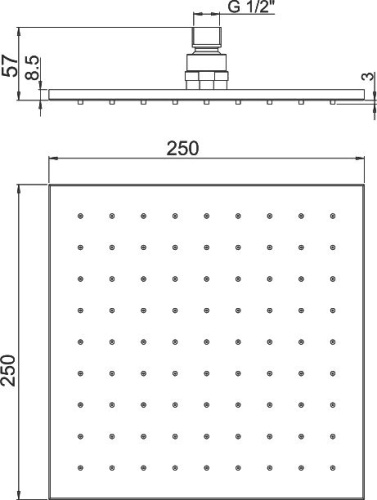 Верхний душ Paini 50PZ759QQ25 фото 4