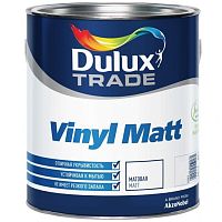 Краска для стен и потолков водно-дисперсионная Dulux Vinyl Matt матовая база BC 0,9 л.