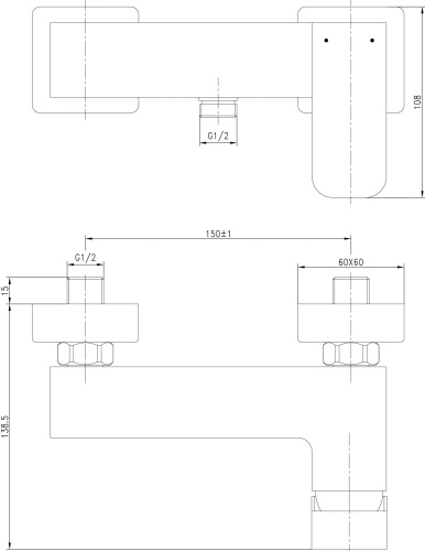 Смеситель Aquanet Cubic SD90447 для душа фото 4
