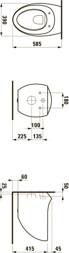 166 960 руб. Унитаз подвесной Laufen Alessi one 8.2097.1.400.000.1 безободковый фото 5 Унитаз подвесной Laufen Alessi one 8.2097.1.400.000.1 безободковый фото 5