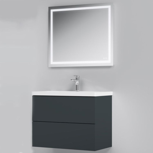 Мебель для ванной AM.PM Gem 75 графит матовый, подвесная фото 3
