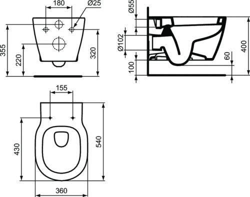Комплект Ideal Standard Connect E8822301PC15 фото 6