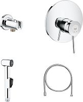 Гигиенический душ Grohe BauClassic 124434 со смесителем, С ВНУТРЕННЕЙ ЧАСТЬЮ