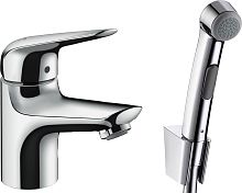 Смеситель Hansgrohe Novus 71144000 для раковины с гигиеническим душем, хром