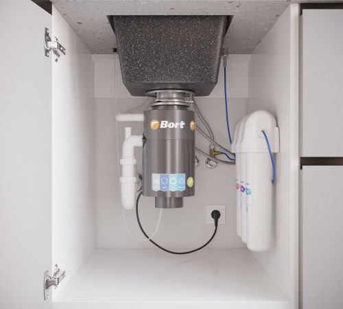 Мойка кухонная DIWO Киров GWS-42 черная фото 6