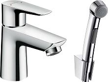 Смеситель Hansgrohe Talis E 71729000 для раковины с гигиеническим душем, с донным клапаном Push-Open