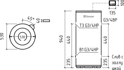 Водонагреватель Thermex Round Plus IR 150 V фото 2