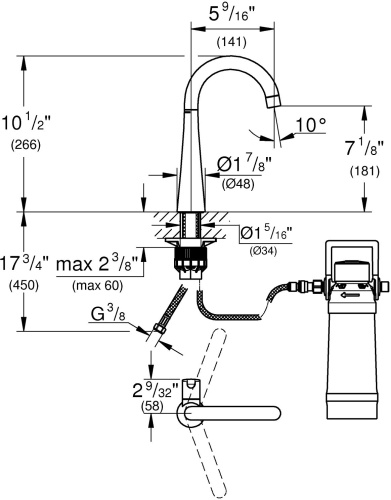 Кран Grohe Zedra 30026DC2 для фильтра фото 9