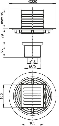 Душевой трап AlcaPlast APV APV203 фото 2