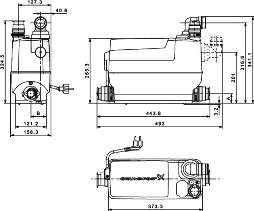 Канализационный насос Grundfos Sololift2 C-3 фото 9