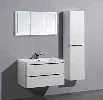 Тумба с раковиной BelBagno Ancona-N 1200 2C SO BL bianco lucido подвесная