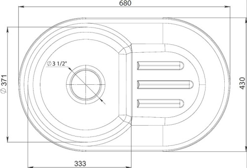 Мойка кухонная GranFest Smart SM 685L белая фото 3