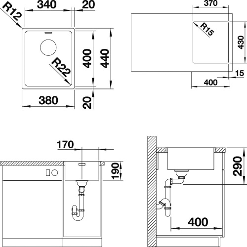 Мойка кухонная Blanco Andano 340-IF фото 2