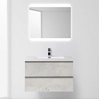 Тумба с раковиной BelBagno Luce 80 stucco cemento leggero