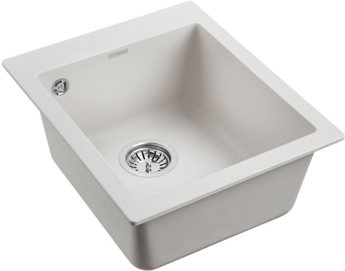 Мойка кухонная Paulmark Leer PM104249-WH белый фото 2