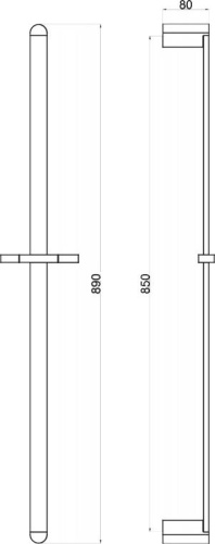 Душевая штанга BelBagno Arlie ARL-SA-CRM фото 2