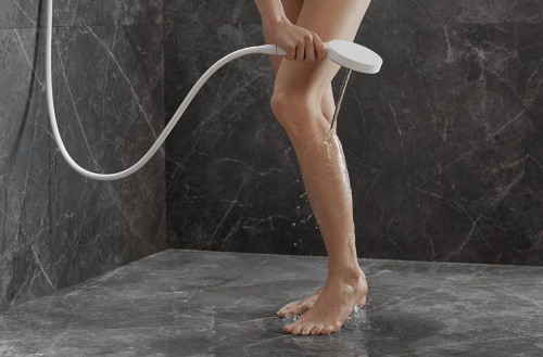 Душевая лейка Hansgrohe Rainfinity 130 26865700 матовый белый фото 4
