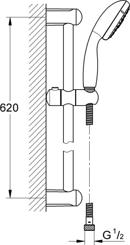 Душевой гарнитур Grohe Tempesta New 27795001 фото 3