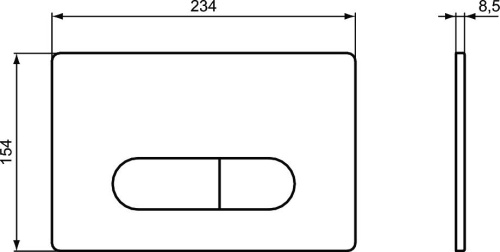 Кнопка смыва Ideal Standard Oleas R0115AC белая фото 3