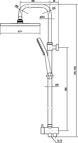 Душевая стойка TEKA Alcudia 790027200 фото 3