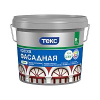 Краска фасадная Текс Профи, глубокоматовая, база A, белая, 4,5 л