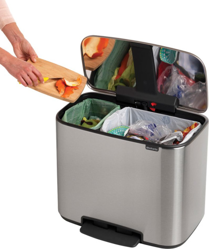 Мусорное ведро Brabantia Bo Pedal Bin 121180 23 + 11 л фото 10