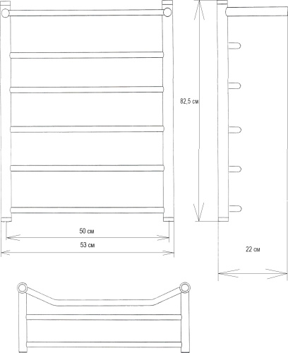 17 346 руб. Полотенцесушитель водяной EWRIKA Сафо FТ 80х50 черный матовый фото 5 Полотенцесушитель водяной EWRIKA Сафо FТ 80х50 черный матовый фото 5
