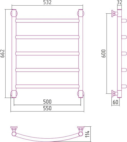 27 200 руб. Полотенцесушитель водяной Сунержа Галант+ 60x50 фото 3 Полотенцесушитель водяной Сунержа Галант+ 60x50 фото 3
