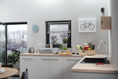 Смеситель Hansgrohe Focus M42 71800000 для кухонной мойки, хром фото 4