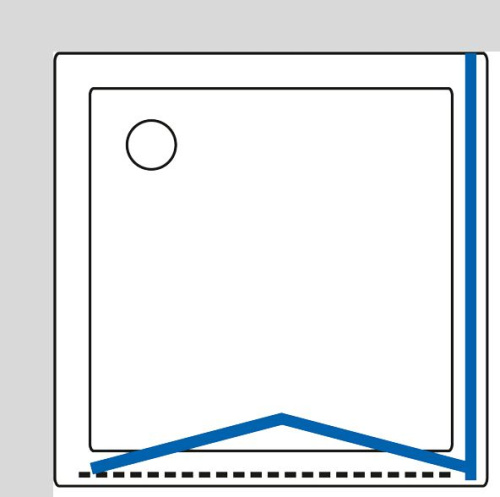 Душевой уголок GuteWetter Practic Square GK-404 левая 75x75 см стекло бесцветное, профиль матовый хром фото 8