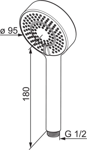 Душевая лейка Oras Apollo 254022 фото 3